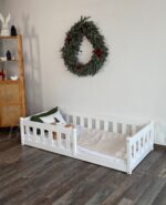 Односпальная напольная  кровать "Грейси "(белый) — изображение 2