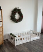 Односпальная напольная  кровать "Грейси "(белый)