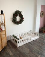 Односпальная напольная  кровать "Грейси "(белый) — изображение 5