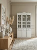 Буфет МД-620М массив сосны белый цвет