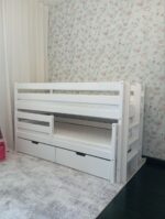 Двухъярусная кровать "Альма" с ящиками (массив сосны) — изображение 2