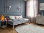 Односпальная кровать Марта»(серый) 70x140,80×160,80×180,90×200 (без ящиков) — изображение 4
