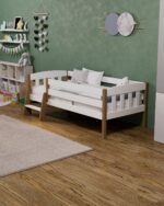 Односпальная кровать «Эрни Литтл» из массива сосны 70x140,80×160,80×180,90×200 (комби цвет) — изображение 4