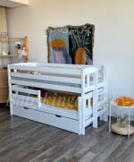 Двухъярусная кровать "Энни 2в1 "  с ящиками (массив сосны) — изображение 2