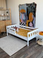 Односпальная кровать "Луна" (комби цвет)(70x140, 80x160, 80x180,90x200 (массив сосны) — изображение 2