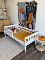 Односпальная кровать "Луна" (комби цвет)(70x140, 80x160, 80x180,90x200 (массив сосны) — изображение 7