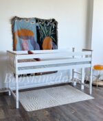 Кровать чердак "Лина" из массива сосны (комби цвет) — изображение 5