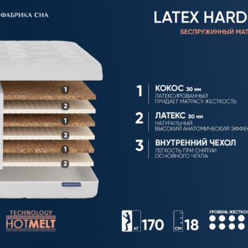 Матрас Фабрика сна Латекс HARD 1