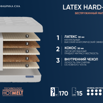 Матрас Фабрика сна Латекс HARD 2