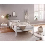 Кровать Гольф 90×200, 140×200 белый цвет из массива сосны